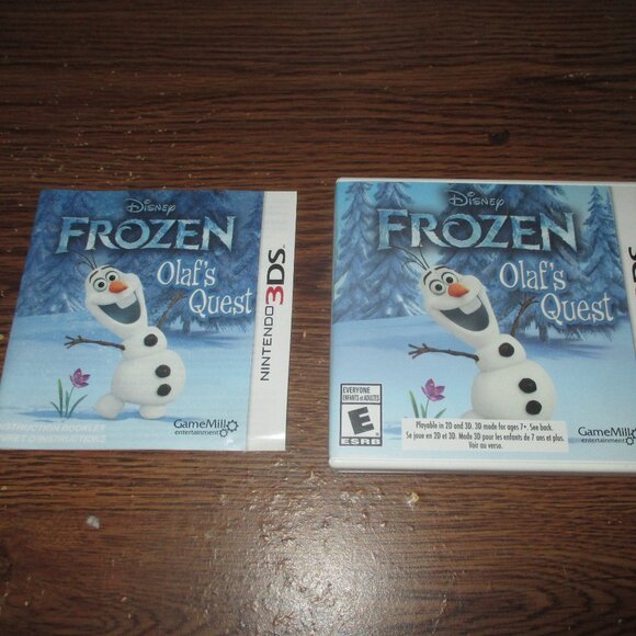 Disney Frozen: Olaf's Quest (Nintendo 3DS, 2013) Complete w / manual - Picture 4 of 4